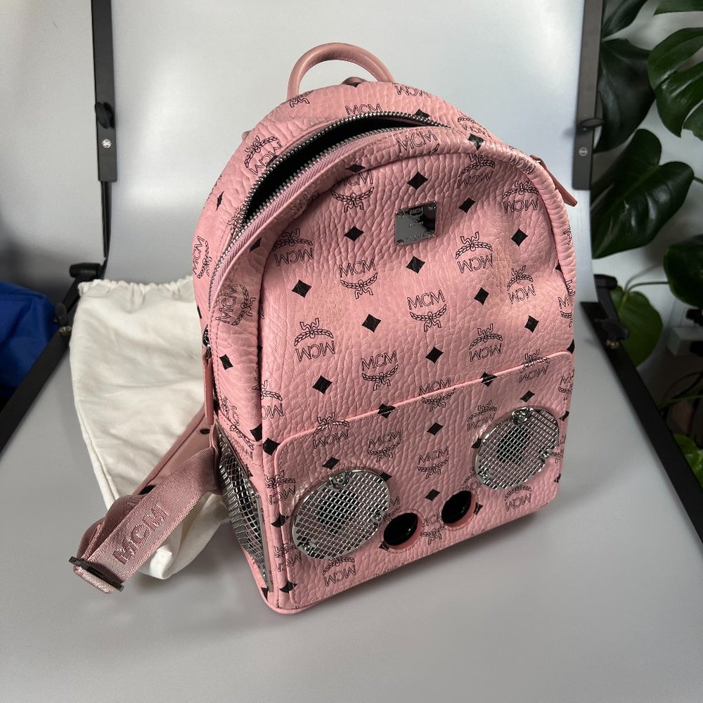 MCM Wizpak Built-in Speaker Vistos Sound System Bag Backpack | LIMITED EDITION